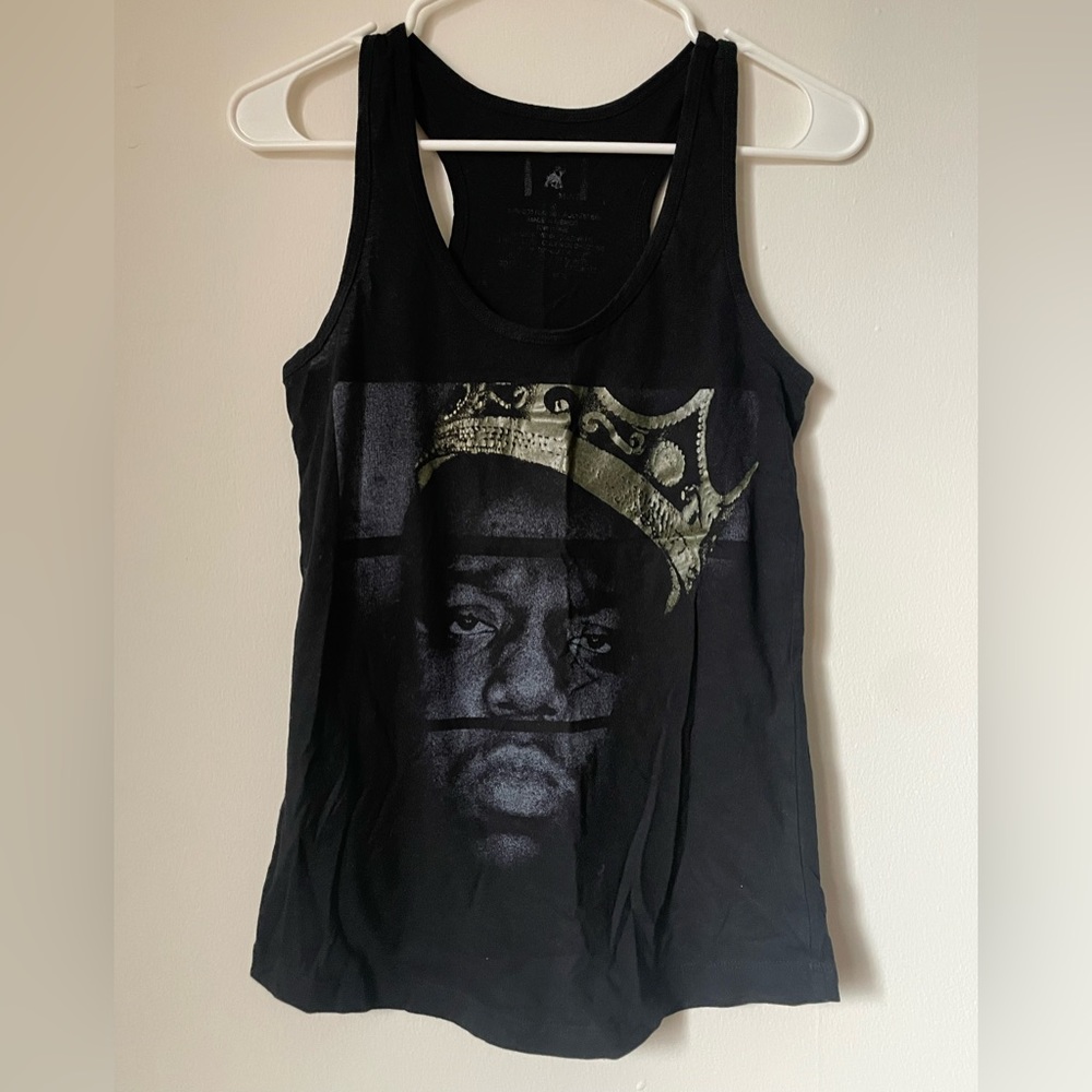 Biggie Smalls racer tank top. Size medium